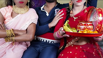 Gairah Malam Karwa Chauth: Ranum Panas Desi Menggila Dalam Bahasa Hindi