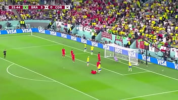 Brasil Menelanjangi Korea Dengan Gaya Doggy Yang Brutal