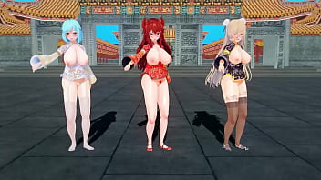 Gadis Virtual Mmd Bergoyang Hot Sambut Imlek 【kkvmd】