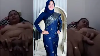 Masturbasi Menggoda Di Balik Hijab Di Kamar