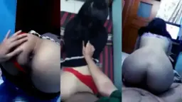 Pria Itu Terlalu Asyik Menggoda Bokong Pasangannya