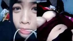 Remaja Berjilbab Montok Dengan Payudara Besar Di Ometv