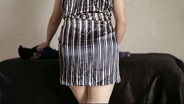 Gadis Indo Tanpa Celana Dalam, Sedang Beres-beres Tiba-tiba Ditusup Kontol Dari Belakang