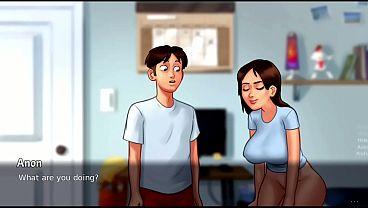 Ibu Tiri Nengok Ke Belakang… Lalu Nyengir Mesum | Preview Wip Baru | Summertime Saga (18+)