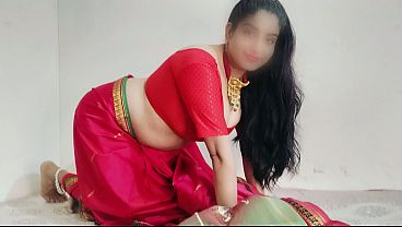 Bini Tetangga Montok Sange Bajunya Sari Merah, Suara Desah Desi Bikin Makin Greget, Gak Kuat Nahan!